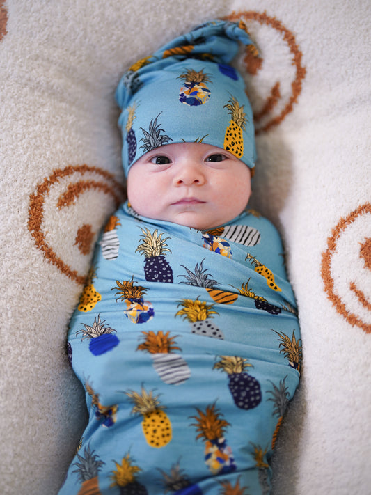 Caught in the Rain (Pineapple) Swaddle